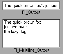 FLTK Text Output